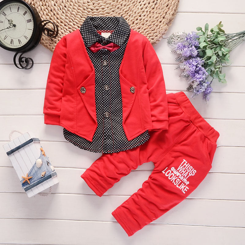 New Design Toddler Boys Casual Suit Set Boys Clothes Set