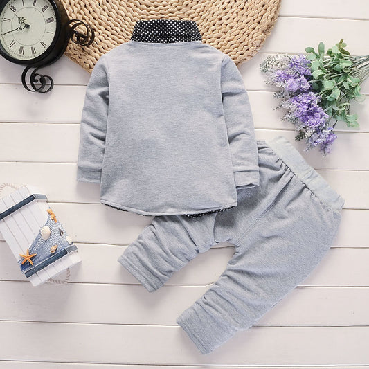 New Design Toddler Boys Casual Suit Set Boys Clothes Set