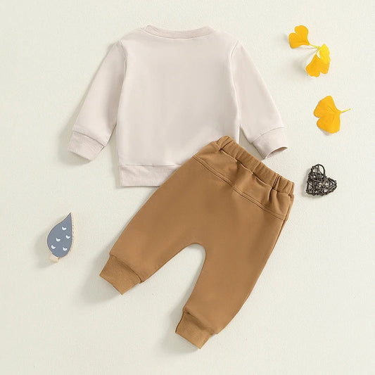 Sports And Leisure Round Neck Long Sleeve Print Sweatshirt