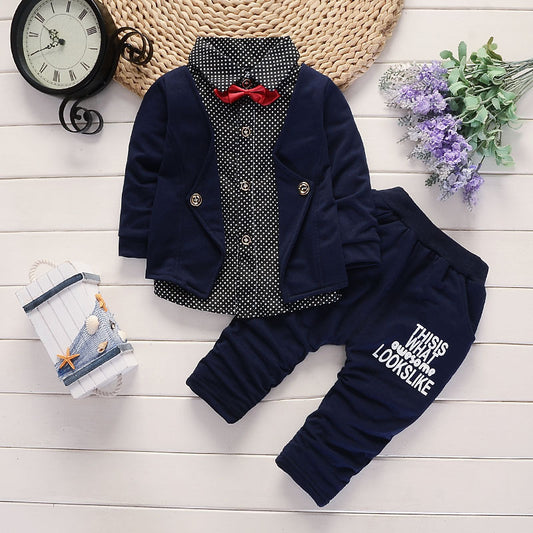 New Design Toddler Boys Casual Suit Set Boys Clothes Set